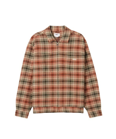 OBEY (ｵﾍﾞｲ) - ALTON ZIP SHIRT JKT (ｱﾙﾄﾝｼﾞｯﾌﾟｼｬﾂｼﾞｬｹｯﾄ) 121160064