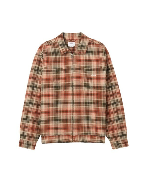 OBEY (ｵﾍﾞｲ) - ALTON ZIP SHIRT JKT (ｱﾙﾄﾝｼﾞｯﾌﾟｼｬﾂｼﾞｬｹｯﾄ) 121160064