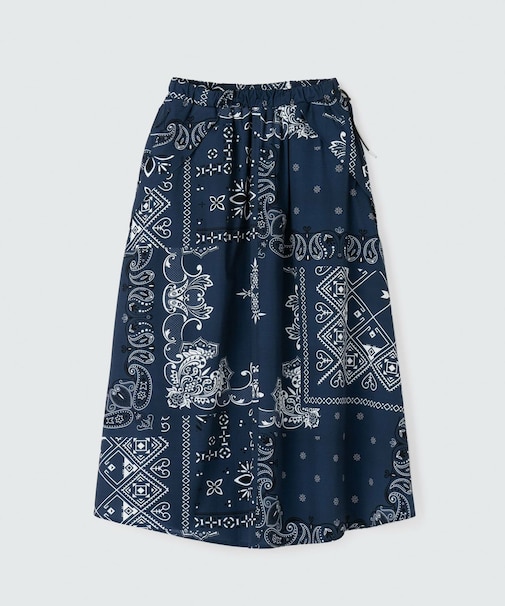 WILD THINGS (ﾜｲﾙﾄﾞｼﾝｸﾞｽ) - PRINT LAX SKIRT (ﾌﾟﾘﾝﾄﾗｯｸｽｽｶｰﾄ) WTL25032AD ﾚﾃﾞｨｰｽ