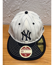 NEW ERA (ﾆｭｰｴﾗ) - Retro Crown 59FIFTY FLAT VISOR MLB HERITAGE COLLECTION NY (RC5950 ﾌﾗｯﾄﾊﾞｲｻﾞｰ MLB ﾍﾘﾃｰｼﾞｺﾚｸｼｮﾝ ﾆｭｰﾖｰｸ･ﾔﾝｷｰｽ)