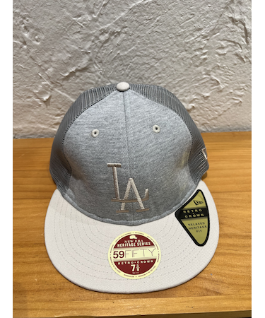 NEW ERA (ﾆｭｰｴﾗ) - Retro Crown 59FIFTY FLAT VISOR TRACKER MLB HERITAGE COLLECTION LA (RC5950 ﾌﾗｯﾄﾊﾞｲｻﾞｰﾄﾗｯｶｰ MLB ﾍﾘﾃｰｼﾞｺﾚｸｼｮﾝ ﾛｻﾝｾﾞﾙｽ･ﾄﾞｼﾞｬｰｽ)