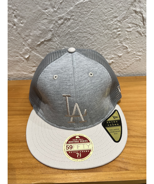 NEW ERA (ﾆｭｰｴﾗ) - Retro Crown 59FIFTY FLAT VISOR TRACKER MLB HERITAGE COLLECTION LA (RC5950 ﾌﾗｯﾄﾊﾞｲｻﾞｰﾄﾗｯｶｰ MLB ﾍﾘﾃｰｼﾞｺﾚｸｼｮﾝ ﾛｻﾝｾﾞﾙｽ･ﾄﾞｼﾞｬｰｽ)