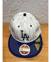 NEW ERA (ﾆｭｰｴﾗ) - Retro Crown 59FIFTY FLAT VISOR MLB HERITAGE COLLECTION LA (RC5950 ﾌﾗｯﾄﾊﾞｲｻﾞｰ MLB ﾍﾘﾃｰｼﾞｺﾚｸｼｮﾝ ﾛｻﾝｾﾞﾙｽ･ﾄﾞｼﾞｬｰｽ)