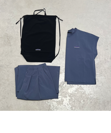 THOUSAND MILE (ｻｳｻﾞﾝﾄﾞﾏｲﾙ) - FRENCH SLEEVE SHIRT & LONG PANTS SET (ﾌﾚﾝﾁｽﾘｰﾌﾞｼｬﾂ&ﾜｲﾄﾞﾊﾟﾝﾂｾｯﾄｱｯﾌﾟ) TM251NP00042 ﾚﾃﾞｨｰｽ