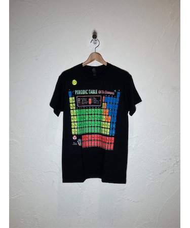 ATLAS SCREEN PRINTING (ｱﾄﾗｽｽｸﾘｰﾝﾌﾟﾘﾝﾃｨﾝｸﾞ) - PERIODIC TABLE PRINT TEE (ﾍﾟﾘｵﾃﾞｨｯｸﾃｰﾌﾞﾙﾌﾟﾘﾝﾄﾃｨｰ)