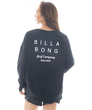 BILLABONG (ﾋﾞﾗﾎﾞﾝ) - MORFY LOGO LS BOAT NECK TEE RASH (ﾓﾙﾌｨｰﾛｺﾞﾛﾝｸﾞｽﾘｰﾌﾞﾎﾞｰﾄﾈｯｸﾗｯｼｭﾃｨｰｼｬﾂ) BF013-856 ﾚﾃﾞｨｰｽ