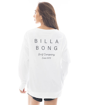BILLABONG (ﾋﾞﾗﾎﾞﾝ) - MORFY LOGO LS BOAT NECK TEE RASH (ﾓﾙﾌｨｰﾛｺﾞﾛﾝｸﾞｽﾘｰﾌﾞﾎﾞｰﾄﾈｯｸﾗｯｼｭﾃｨｰｼｬﾂ) BF013-856 ﾚﾃﾞｨｰｽ