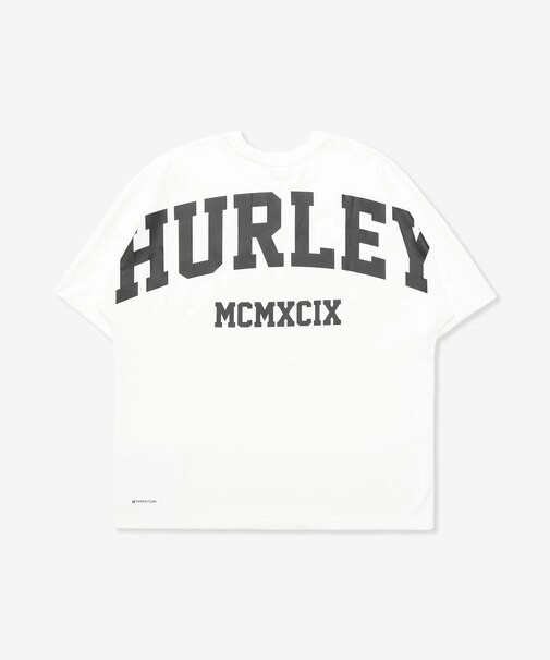 HURLEY (ﾊｰﾚｰ) - PHANTOM BACK ARC OVERSIZED SHORTSLEEVE TEE (ﾌｧﾝﾄﾑﾊﾞｯｸｱｰﾁｵｰﾊﾞｰｻｲｽﾞｼｮｰﾄｽﾘｰﾌﾞﾃｨｰ) MUSS251035 ﾒﾝｽﾞ