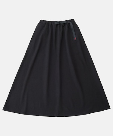 Gramicci (ｸﾞﾗﾐﾁ) - WOOL LIKE FLARE SKIRT (ｳｰﾙﾗｲｸﾌﾚｱｽｶｰﾄ) GLSK5-FJP001