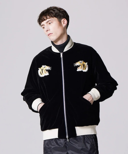 TAION (ﾀｲｵﾝ) - JPNSP REVERSIBLE SKAJAN DOWN JACKET (ｼﾞｬﾊﾟﾝｽﾍﾟｼｬﾙ ﾘﾊﾞｰｼﾌﾞﾙｽｶｼﾞｬﾝﾀﾞｳﾝｼﾞｬｹｯﾄ) TAION-JK04JS ﾕﾆｾｯｸｽ