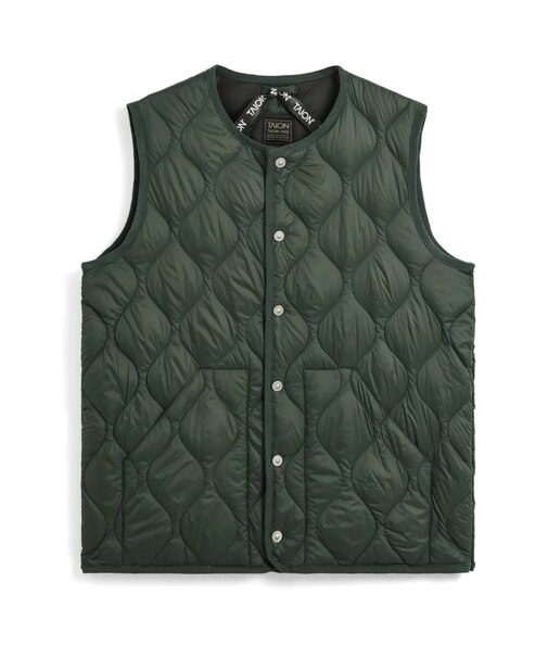 TAION (ﾀｲｵﾝ) - MILITARY CREW NECK DOWN VEST (ﾐﾘﾀﾘｰｸﾙｰﾈｯｸﾀﾞｳﾝﾍﾞｽﾄ) TAION-004ALSBML-1 ﾕﾆｾｯｸｽ