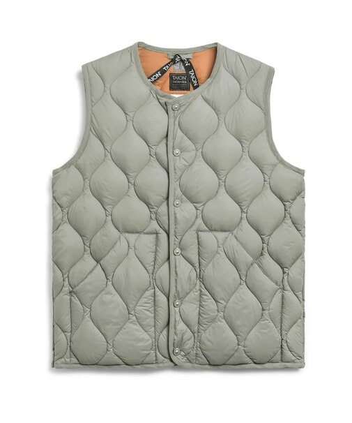 TAION (ﾀｲｵﾝ) - MILITARY CREW NECK DOWN VEST (ﾐﾘﾀﾘｰｸﾙｰﾈｯｸﾀﾞｳﾝﾍﾞｽﾄ) TAION-004ALSBML-1 ﾕﾆｾｯｸｽ