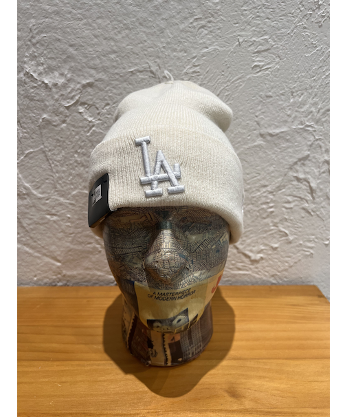 NEW ERA (ﾆｭｰｴﾗ) - BASIC CUFF KNIT MLB TONAL LOGO LAD (ﾍﾞｰｼｯｸ ｶﾌ ﾆｯﾄ ﾄﾅﾙ ﾛｺﾞ ﾛｻﾝｾﾞﾙｽ･ﾄﾞｼﾞｬｰｽ)