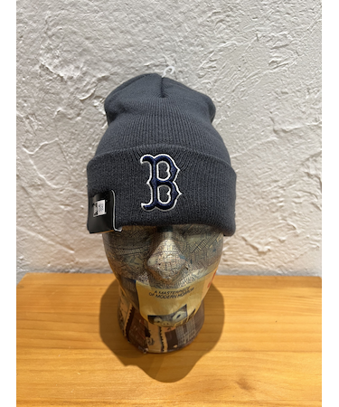 NEW ERA (ﾆｭｰｴﾗ) - BASIC CUFF KNIT MLB TEAM LOGO BOS (ﾍﾞｰｼｯｸ ｶﾌ ﾆｯﾄ ﾁｰﾑ ﾛｺﾞ ﾎﾞｽﾄﾝ･ﾚｯﾄﾞｿｯｸｽ)