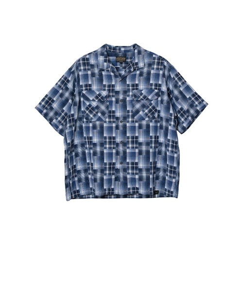 PENDLETON (ﾍﾟﾝﾄﾞﾙﾄﾝ) - OPEN COLLAR SHIRT S/S (ｵｰﾌﾟﾝｶﾗｰｼｬﾂ ｼｮｰﾄ