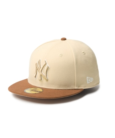 NEW ERA (ﾆｭｰｴﾗ) - 59FIFTY MOCHA MOUSSE MLB NY (5950 ﾓｶ ﾑｰｽ MLB ﾆｭｰﾖｰｸ･ﾔﾝｷｰｽ)