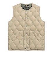 TAION (タイオン) - MILITALY CREW NECK DOWN VEST SOFTSHELL (ミリタリークルーネックダウンベストソフトシェル) 004ALSBML-1