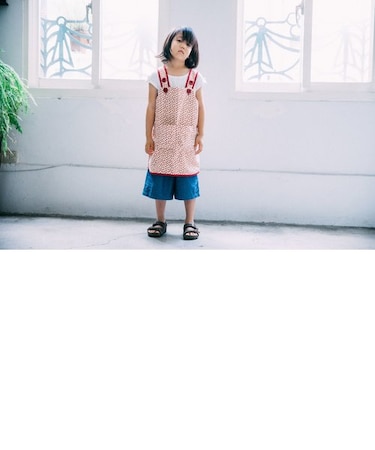 キッズエプロン130ｃｍ/台湾八哥 No.4/地質粉紅