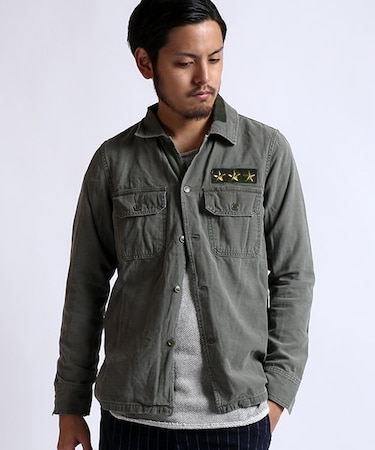 REMI RELIEF/レミレリーフ　ミリタリーシャツ