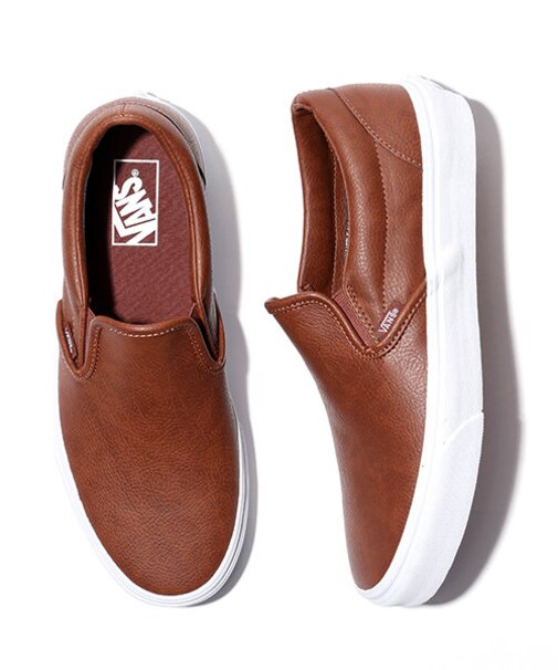 VANS/バンズ　EXCLUSIVE CLASSIC SLIP-ON LEATHER クラシックレザースリッポン