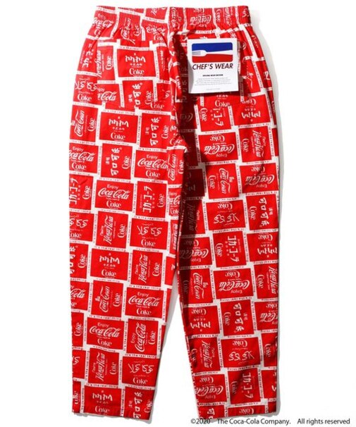 「コカ・コーラ」シェフパンツ/バギーパンツ/「coca-cola」chef pants