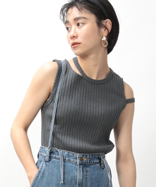 R JUBILEE/アールジュビリー Asymmetry tanktop/アシンメトリータンク