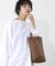 YOUNG & OLSEN/ヤングアンドオルセン　別注 EMBOSSED LEATHER BOTTLE TOTE/ボトルトートバッグ