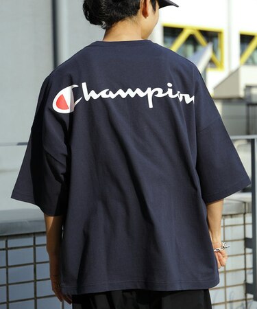 WEB限定 Champion/チャンピオン 別注ビッグサイズバックプリントT 
