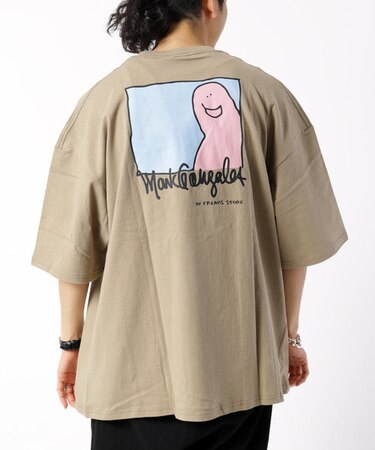 WEB限定 MARK GONZALES×FREAK'S STORE/マークゴンザレス 別注ビッグサイズバックプリントTシャツ