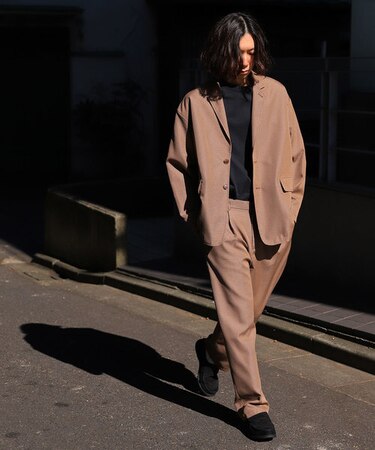WEB限定 ビッグシルエット オーバーサイズ スタプレ ポリツイル 