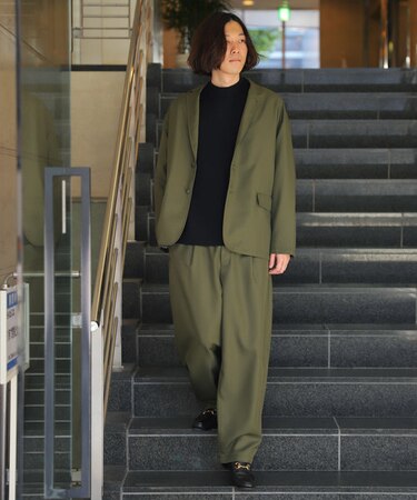 WEB限定 ビッグシルエット オーバーサイズ スタプレ ポリツイル 