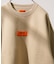 ▽UNIVERSAL OVERALL×FREAK'S STORE/ユニバーサルオーバーオール 別注センターボックスロゴ クルーネックスウェット/ビッグシルエット