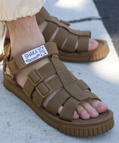 SHAKA × FREAK’S STORE サンダル 別注 ナチュラル 6 SHAKA × FREAK'S STORE サンダル 別注 ナチュラル 6