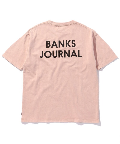 WEB限定 BANKS/バンクス 別注バックプリント ロゴTシャツ