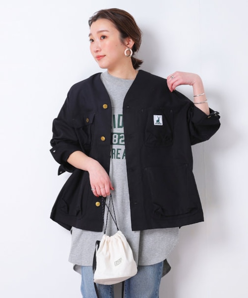 ▽【WEB限定】CAPTAIN STAG/キャプテンスタッグ　別注ダックノーカラーカバーオール