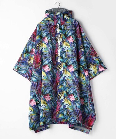 White Mountaineering×KiU/ ホワイトマウンテニアリング×キウ ボタニカルプリント レインポンチョ