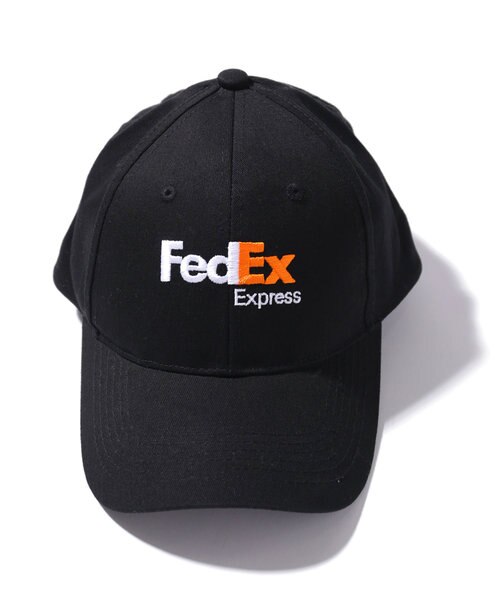 USA製 90s FedEx 黒 トラッカーキャップ フロントロゴ AZ78 FEDEX EXPRESS LOGO CAP/フェデックス エクスプレス ロゴ