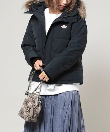 Danton/ダントン Down Tussah Short/ファー付きショートダウンコート 