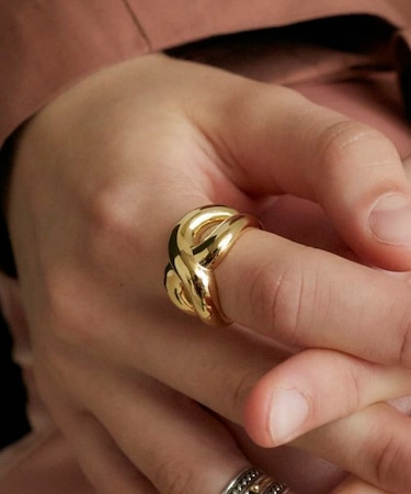 S_S.IL/エスシル　Twist Bold gold ring/ツイストゴールドリング