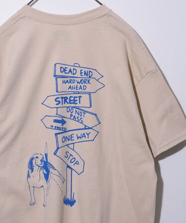 WEB限定 BAMBOO SHOOTS/バンブーシュート 別注 Do Not Pass バックプリントTシャツ