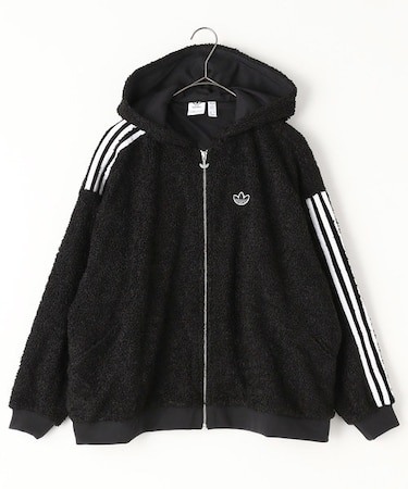 【WEB限定】adidas/アディダス　FULL ZIP HOODIE BLACK/フルジップパーカー