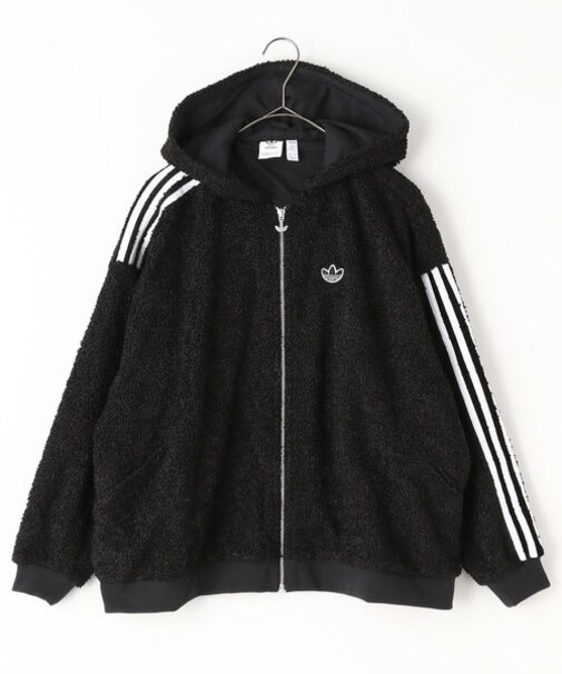 【WEB限定】adidas/アディダス　FULL ZIP HOODIE BLACK/フルジップパーカー