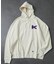 WEB限定 KAVU×FREAK'S STORE/カブー 別注 ヘビーオンス ビッグシルエット ワンポイントロゴ プルオーバーパーカー/フーディー/サガラ刺繍