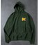 WEB限定 KAVU×FREAK'S STORE/カブー 別注 ヘビーオンス ビッグシルエット ワンポイントロゴ プルオーバーパーカー/フーディー/サガラ刺繍