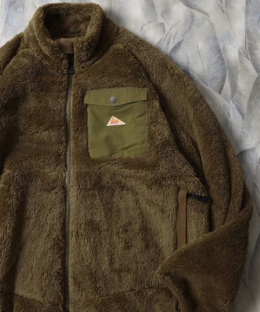 WEB限定 KELTY×FREAK'S STORE/ケルティ 別注 ワンポイント ヴィンテージロゴ スタンドカラー ボアフリースブルゾン/ジャケット