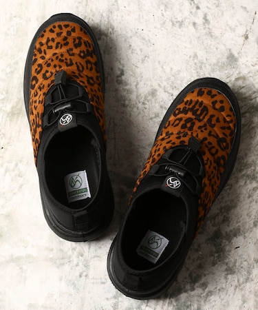 WEB限定 FREAK'S STORE OUTDOORS/フリークスアウトドアーズ アクティブモックシューズ/スリッポン/レオパード
