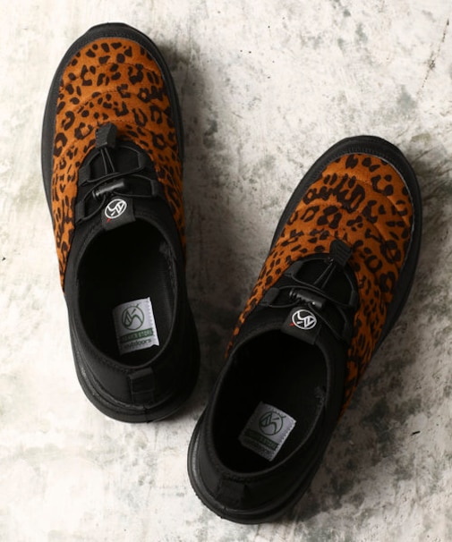 WEB限定 FREAK'S STORE OUTDOORS/フリークスアウトドアーズ アクティブモックシューズ/スリッポン/レオパード