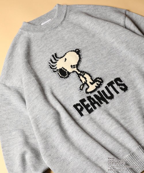 CASTELBAJAC Snoopy ニット ピーナッツ イタリア製 古着 稀少 ピーナッツ スヌーピー ニット オレンジ ブルー 織り