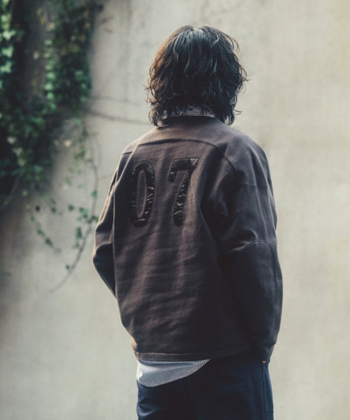 WEB限定 I Need You Baby/アイニーヂューベイべー 別注 ビッグシルエット ヘビーウェイト ナンバリングデザイン フットボールTシャツ