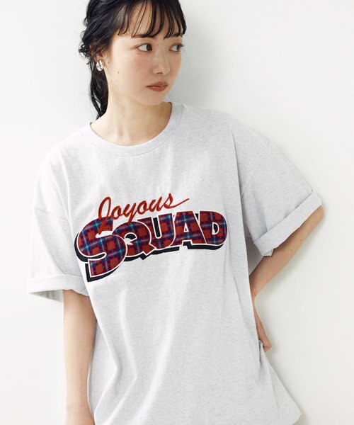 チェックワッペン刺繍Tシャツ｜フリークスストアの通販｜&mall